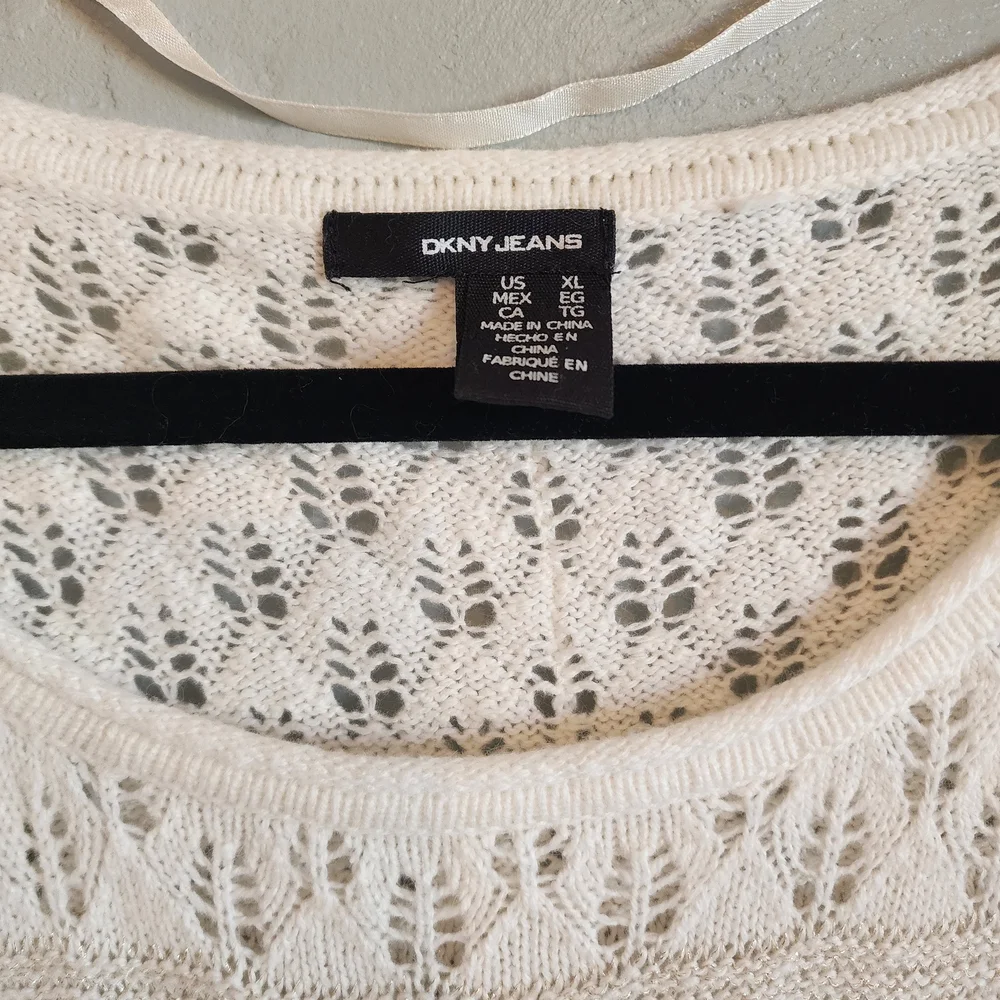 DKNY Women's Ivory Knit Sweater